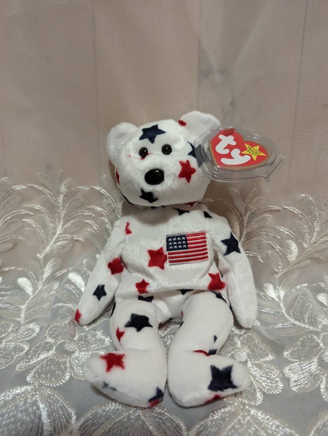 Ty Beanie Baby Glory the American Bear Mint Vintage Etsy