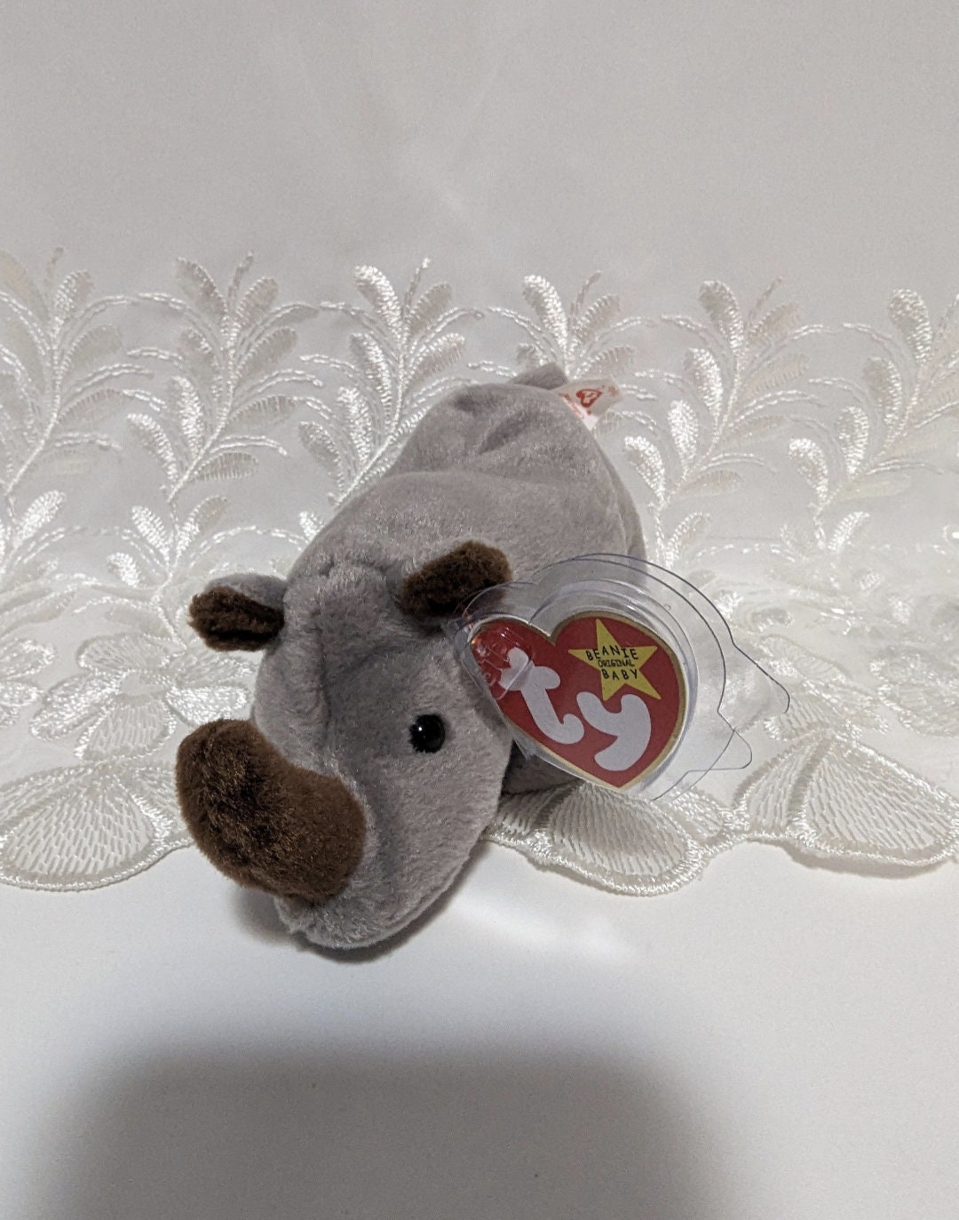 Ty Beanie Baby Spike the Rhinoceros (8in)
