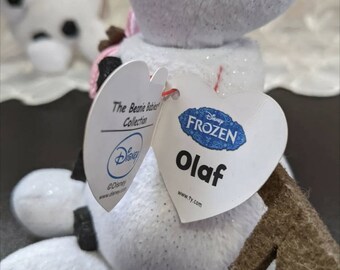 Ty Beanie Babies Olaf Olaf avec coeur Le bonhomme de neige de