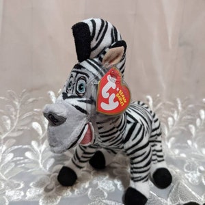 Ty Beanie Babies Marty The Zebra From Madagascar 2 The Movie - Mint Plush Toy (7in)
