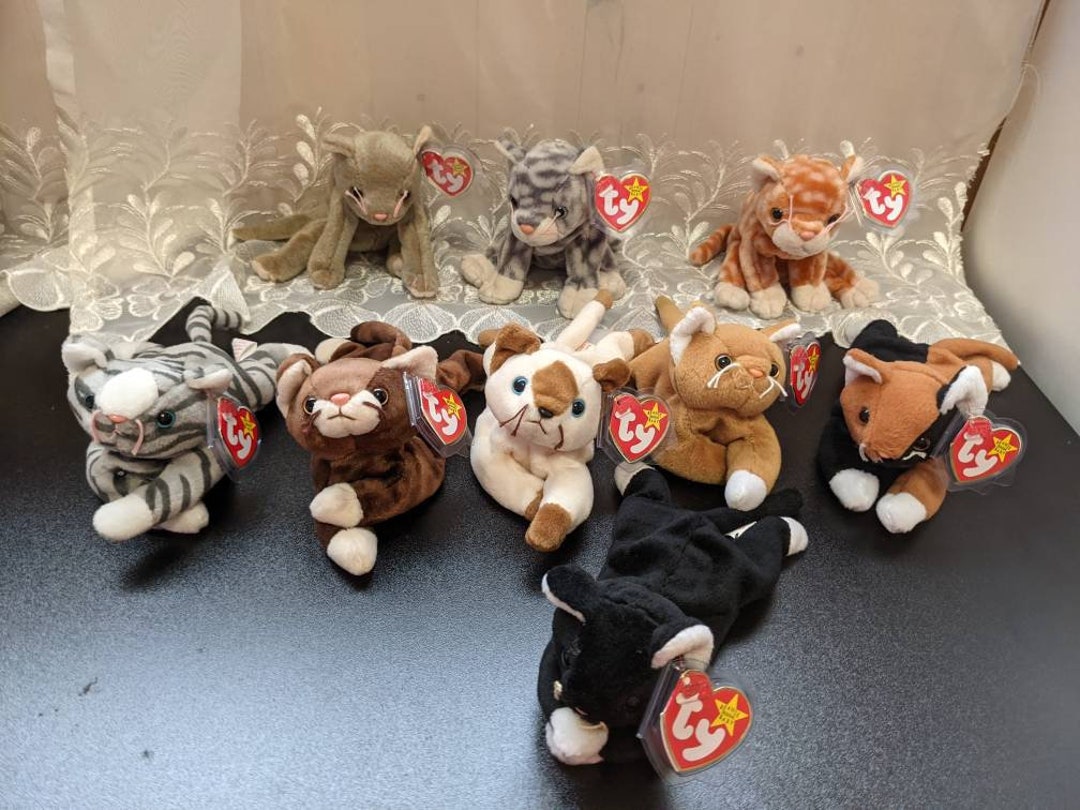 ty-beanie-baby-cats-choose-from-zip-nip-snip-chip-etsy-canada