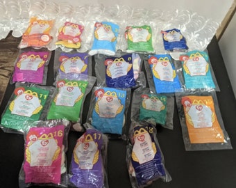 Complete Lot Of 2000 McDonald&#39;s Ty Teenie Beanie Babies In Original Packaging * Sold As Set Or Individual *