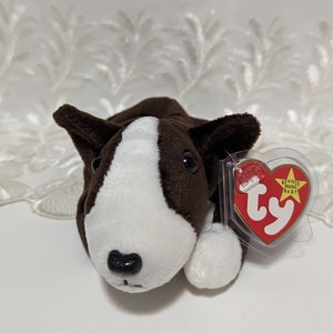 Ty Beanie Baby Bruno the Brown and White Dog (8in)