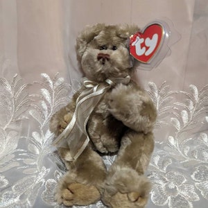 Ty Attic Treasure Collection- Beverly The Bear - Vintage  Plush Toy (8in)