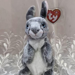 Ty Beanie Baby - Hopper Graues Häschen (18 cm)