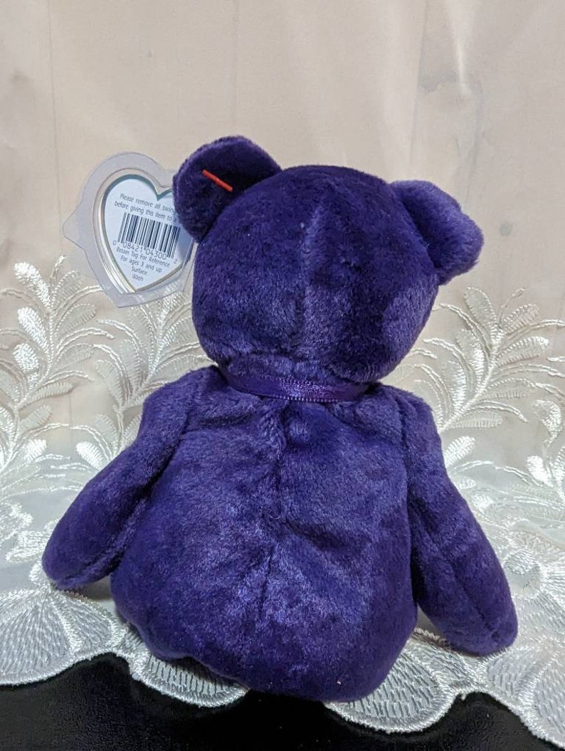 Ty Beanie Baby Princess the Purple Bear Princess Diana - Etsy