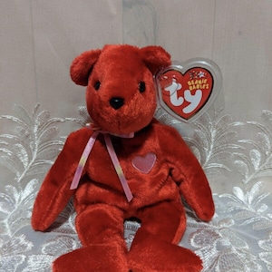 Ty Beanie Baby - Kiss-e Der rote Valentinstag Bär (22 cm)