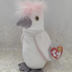 Ty Beanie Baby - Kuku le cacatoès blanc (6 po.)