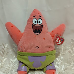 Ty Beanie Buddy - Patrick the starfish from SpongeBob (12in) Near Mint