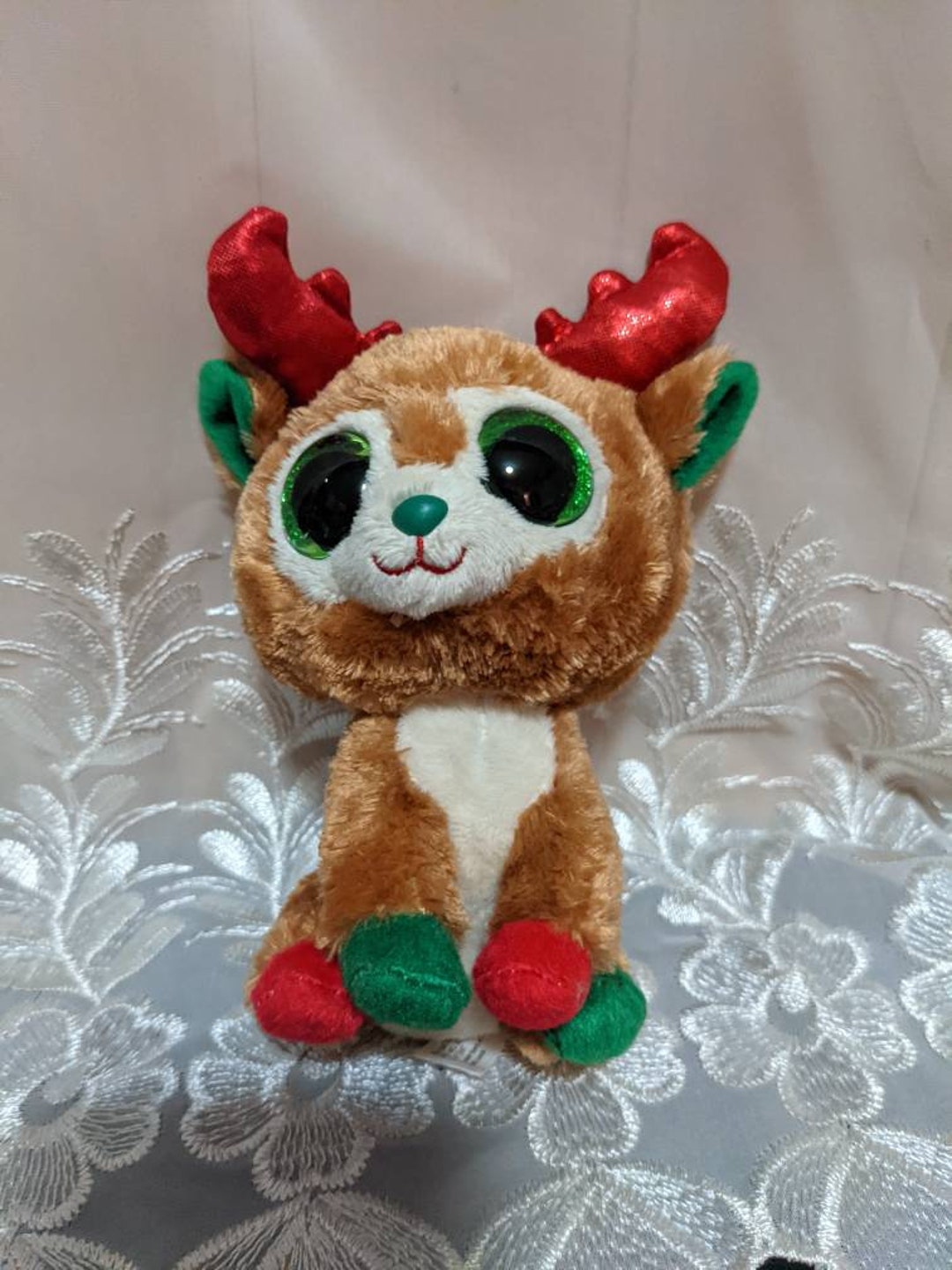 Ty Beanie Boo Alpine the Reindeer Christmas Collectible - Etsy