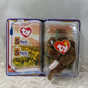 Ty Mcdonald's Teenie Beanie Steg the Stegosaurus Dinosaur (5in
