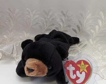 Ty Beanie Baby - Blackie l'ours noir (8 pouces)