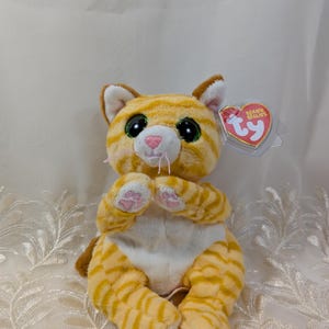 Ty Beanie Bellies - Mango The Orange Tabby Cat (6in)