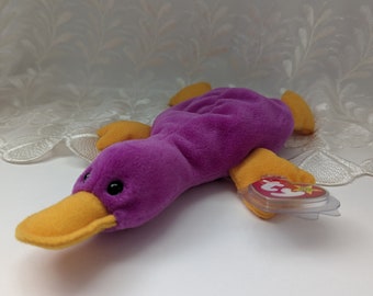 Ty Beanie Baby Patti the Purple Platypus 8in Etsy