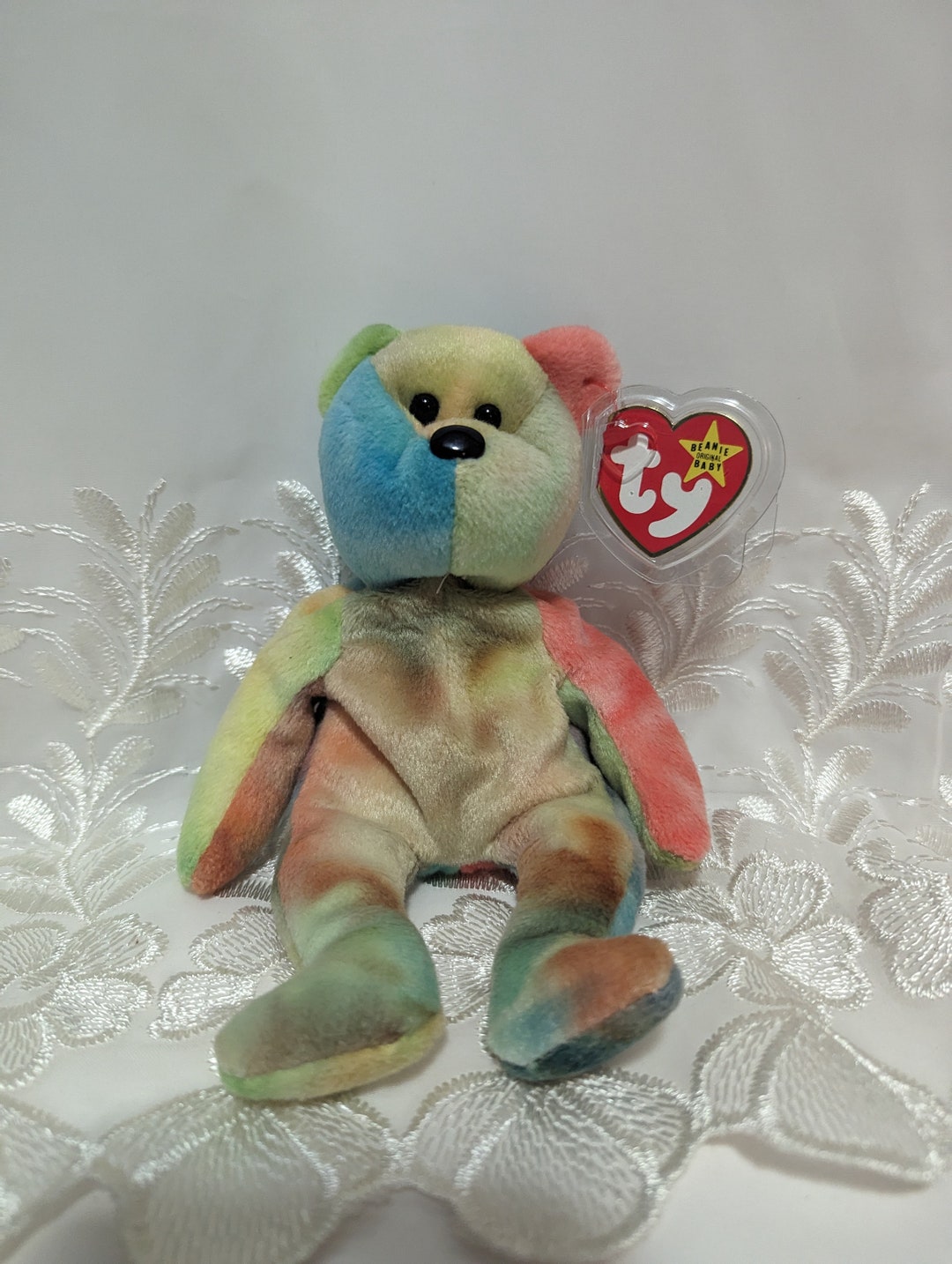 Ty Beanie Babies Garcia the Colorful Bear 8.5in Vintage Etsy