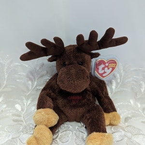 Ty Beanie Baby - Villager The Brown Canadian Moose (9in)