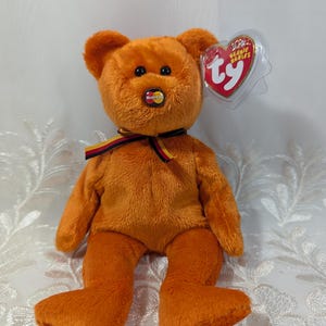 Ty Beanie Baby - M.C. Beanie III The Orange MasterCard Bear (8,5 in)