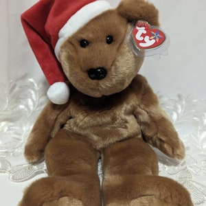 Ty Beanie Buddy - 1997 Holiday Teddy Bear (13in)