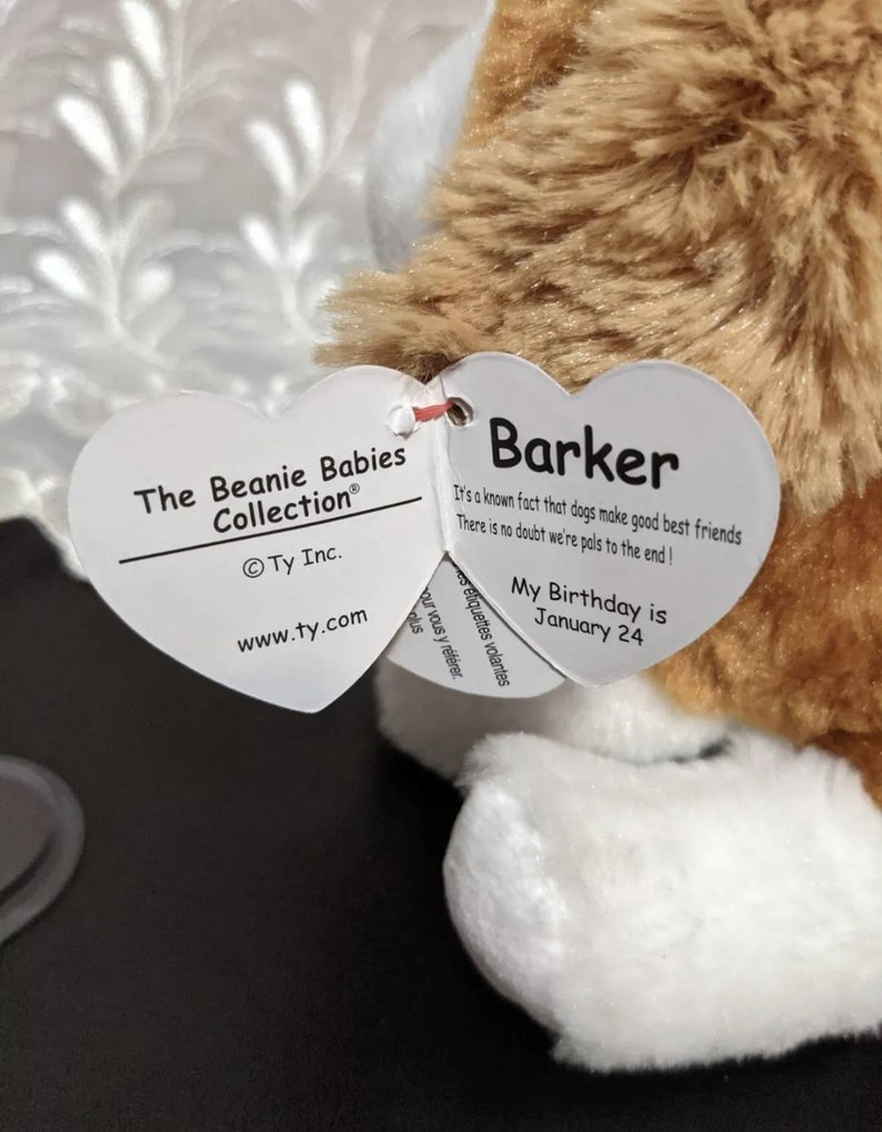 Ty Beanie Babies Barker the Puppy Dog - Mint Plush Toy 6 In. - Etsy