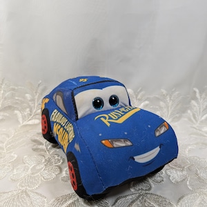 Ty Sparkle Beanie Baby- Fabulous Lightning Mcqueen The Blue Racecar From The Movie Cars (7.5in) No Hang Tag (Pre-Owned condition)