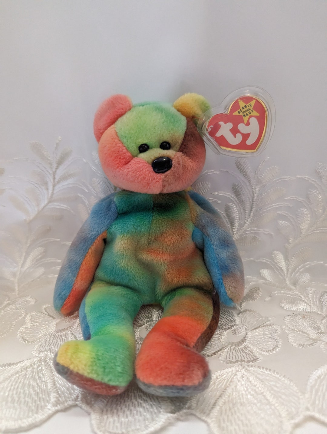 Ty Beanie Babies Garcia the Colorful Bear Vintage Rare
