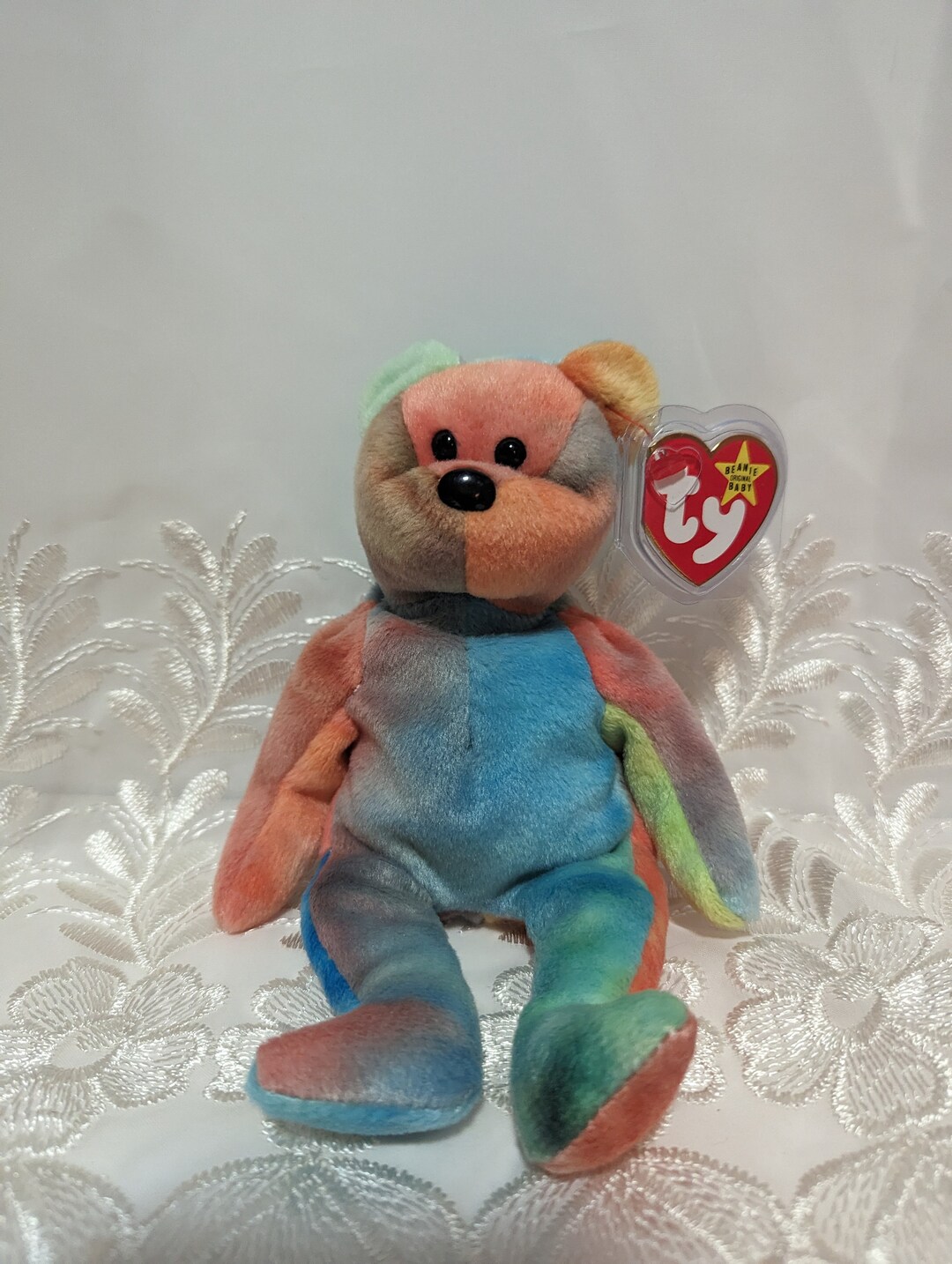 Ty Beanie Babies Garcia the Beautiful Colorful Bear 8.5in Vintage Rare