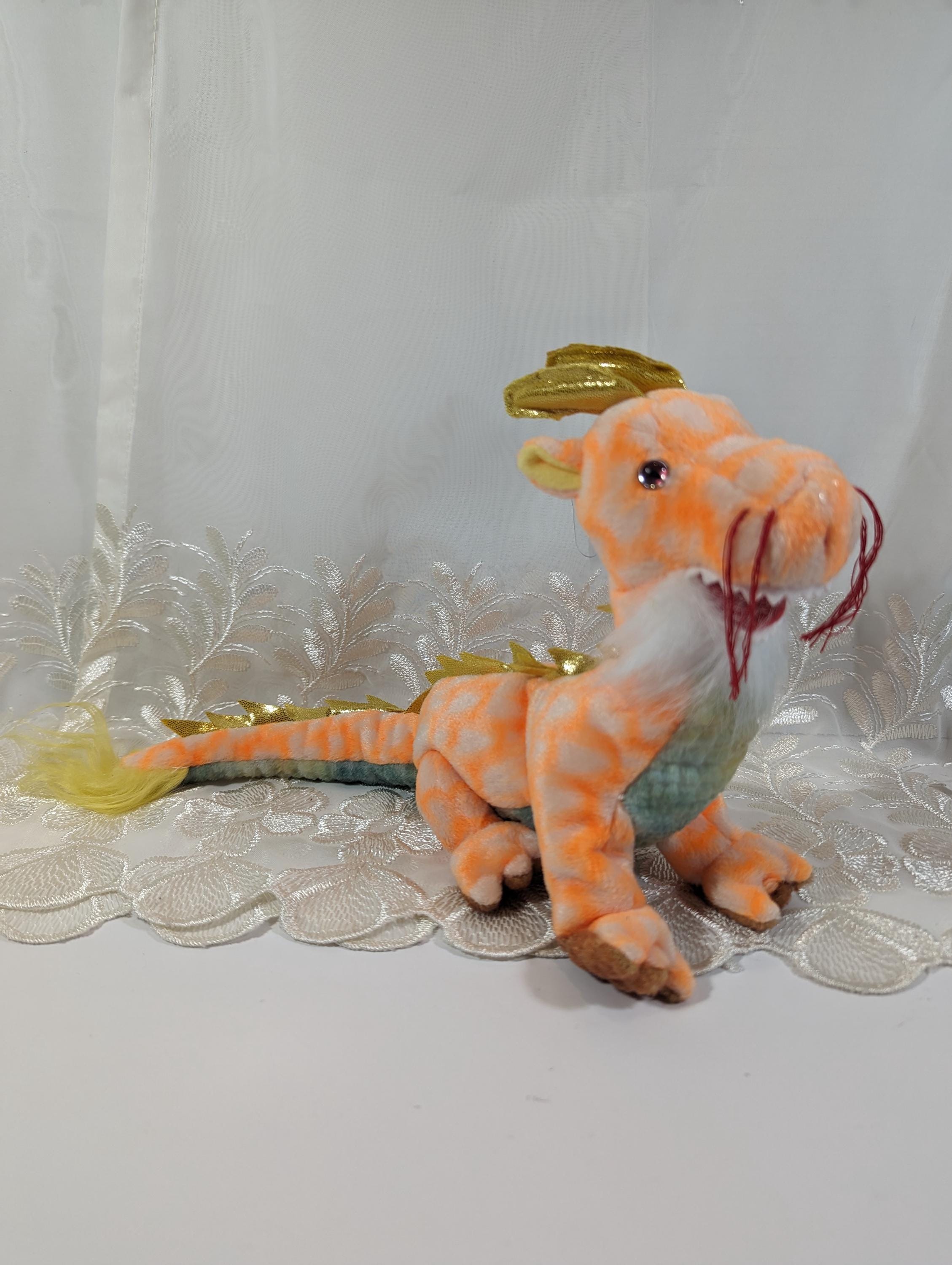 Ty Beanie Babies Loong the Orange Dragon - Mint *rare* (asia