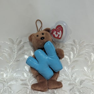 Ty Alphabet Beanies - W The Bear (6in) Near Mint
