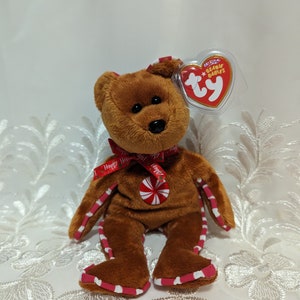 Ty Beanie Baby - Menthe poivrée L&#39;ours (8,5 pouces) Exclusivité Poinçon