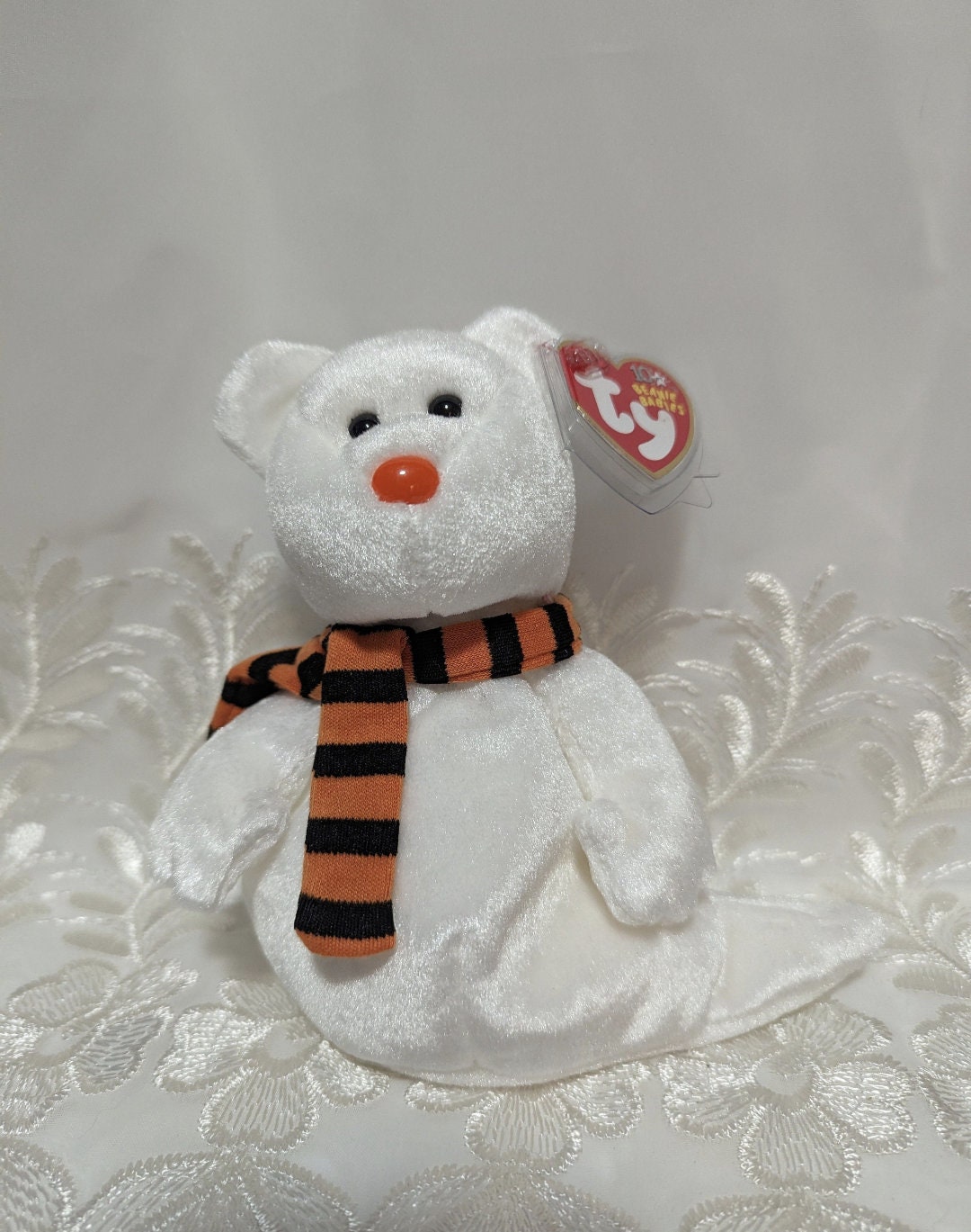 Ty Beanie Baby Quivers the Halloween Ghost Bear 6in Etsy