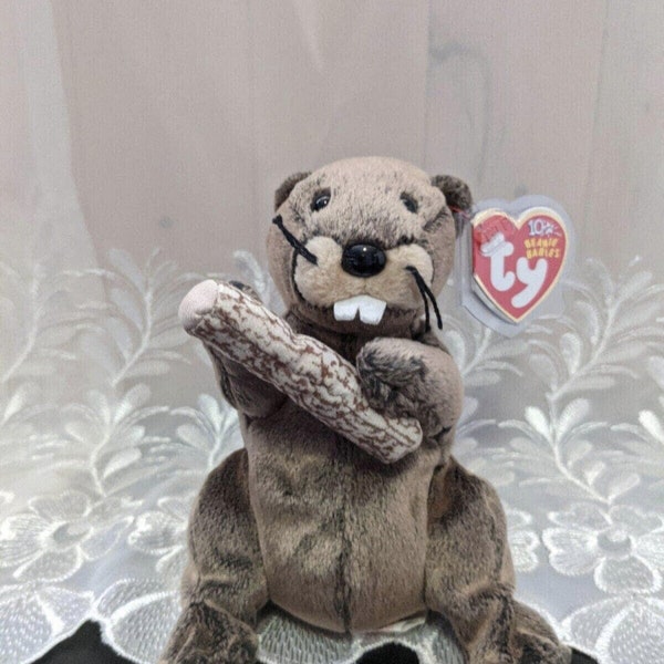 Ty Beanie Baby - Lumberjack The Beaver (6in)