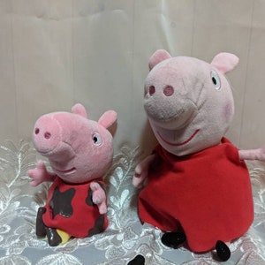 Ty Beanie Babies Peppa Pig - Large Version And Muddy Version Lot - Plush Toys (Sold as set)