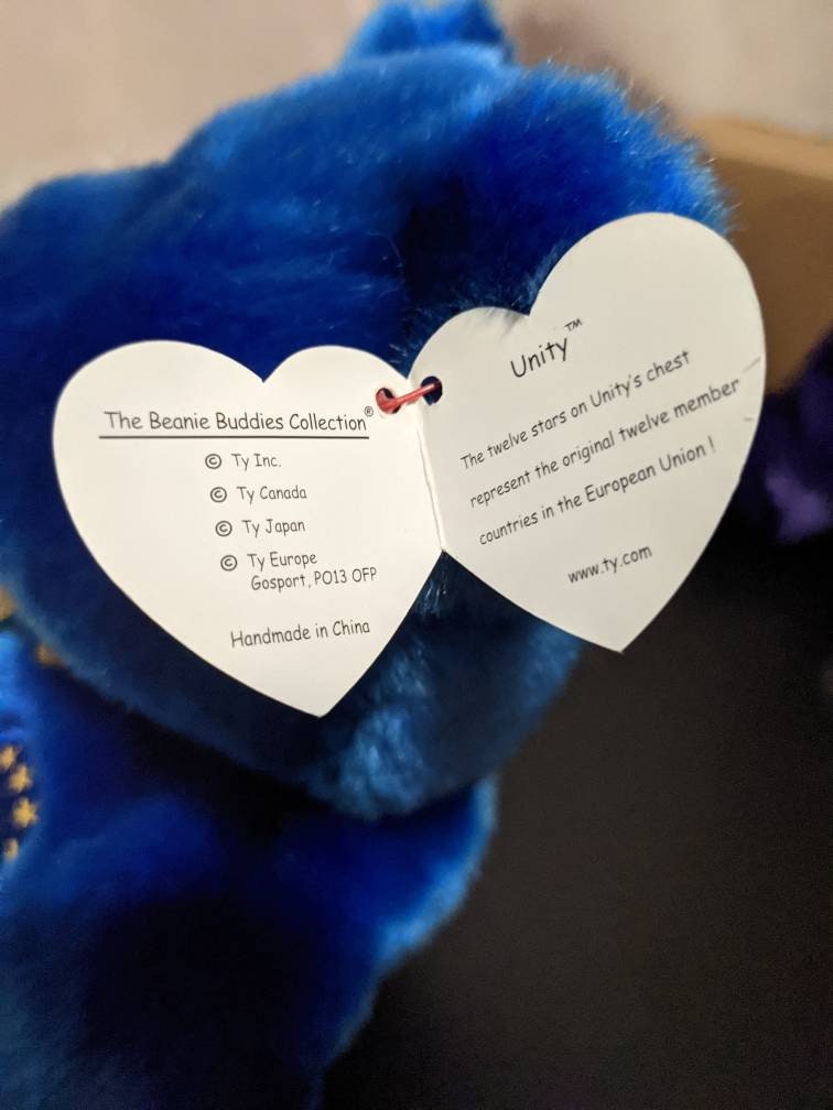 ユニティ ザ ブルー ベア Ty ビーニーベイビー + ビーニーバディ