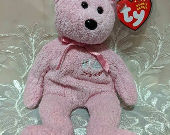 Ty Beanie Baby - Baby Girl The Pink Bear 2002 (8.5in)