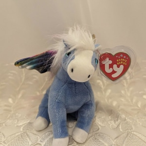 Ty Beanie Baby - Pegasus The Blue Pegasus (6in)