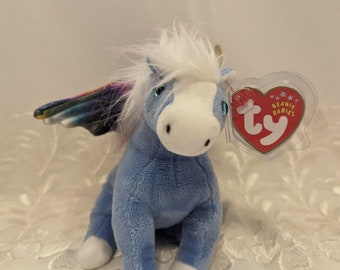 Ty Beanie Baby - Pegasus The Blue Pegasus (6in)
