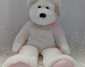 Ty Beanie Buddy - Halo The Angel Bear (13 pouces)