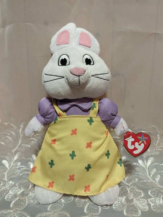 Ty Beanie Buddy Ruby the Bunny From the TV Show Max and Ruby Mint