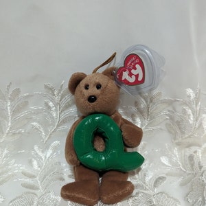 Ty Alphabet Beanies - Q The Bear (6in)
