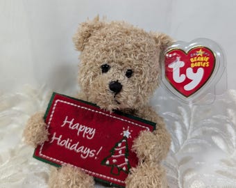 Ty Beanie Baby - ハッピーホリデー クリスマスベア（5インチ