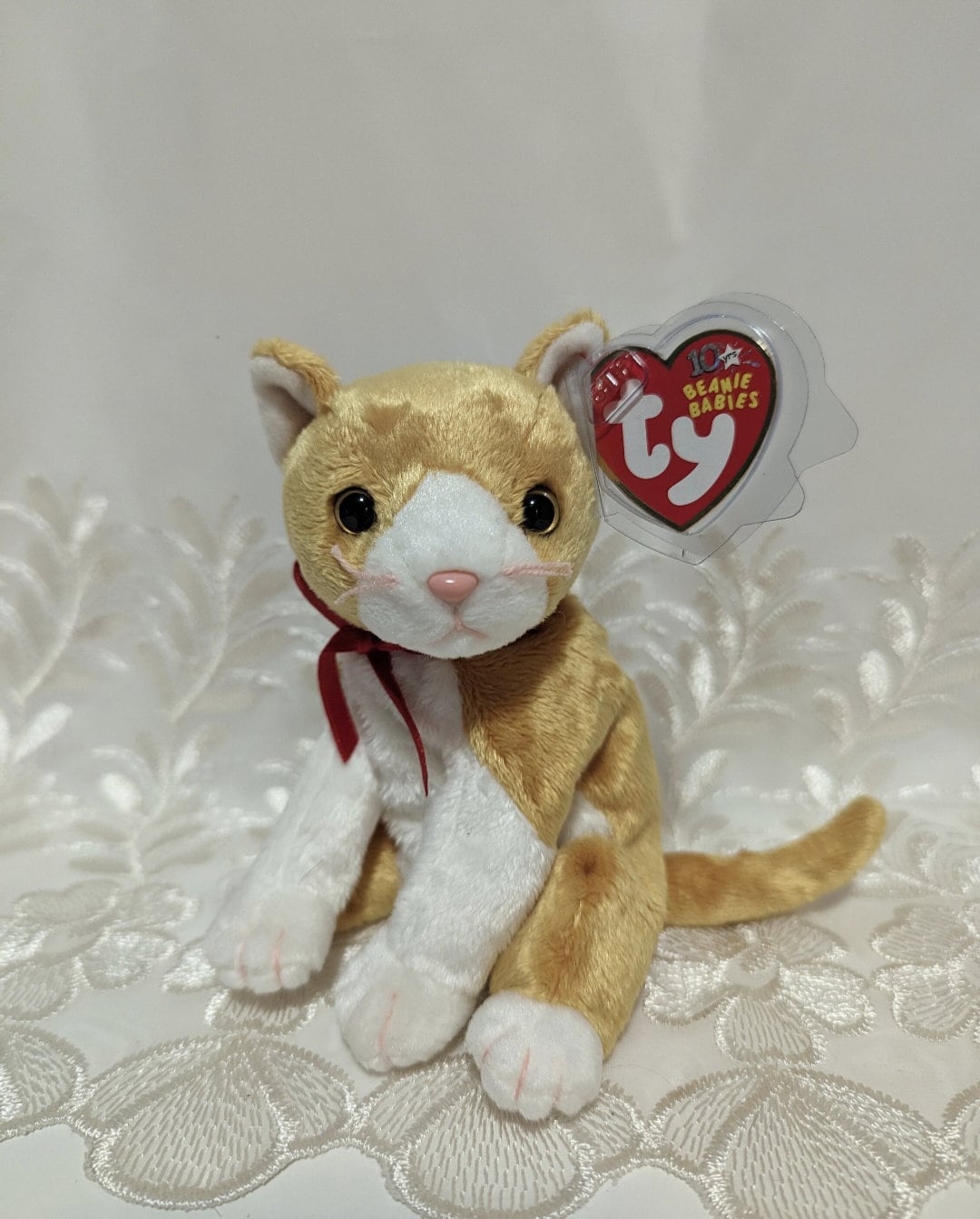 Ty Beanie Baby Tangles the Orange Cat 7in Etsy