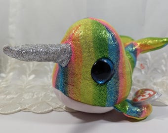 Boos Nori Narwhal Beanie Baby Ty Beanie Boo Clips Nori The Narwhal
