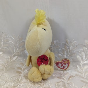 Ty Beanie Baby - Woodstock el pájaro amarillo de Peanuts (6 pulgadas) Sin sonido