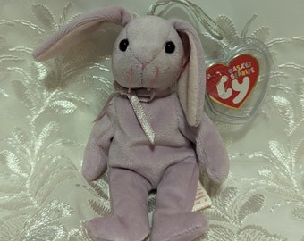 Ty Basket Beanies - Floppity The Purple Bunny (5in)