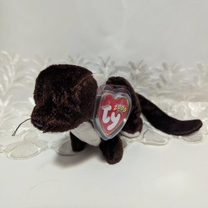 Ty Beanie Baby - Runner The Ferret (7in) Nice Poem