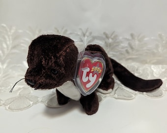 Ty Beanie Baby - Runner The Ferret (7in) Nice Poem