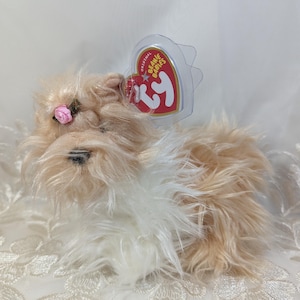 Ty Beanie Baby - Tibby The Shih Tzu Dog (6 in)