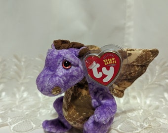 Ty Beanie Baby - Legend the Purple Dragon (6in) - Etsy