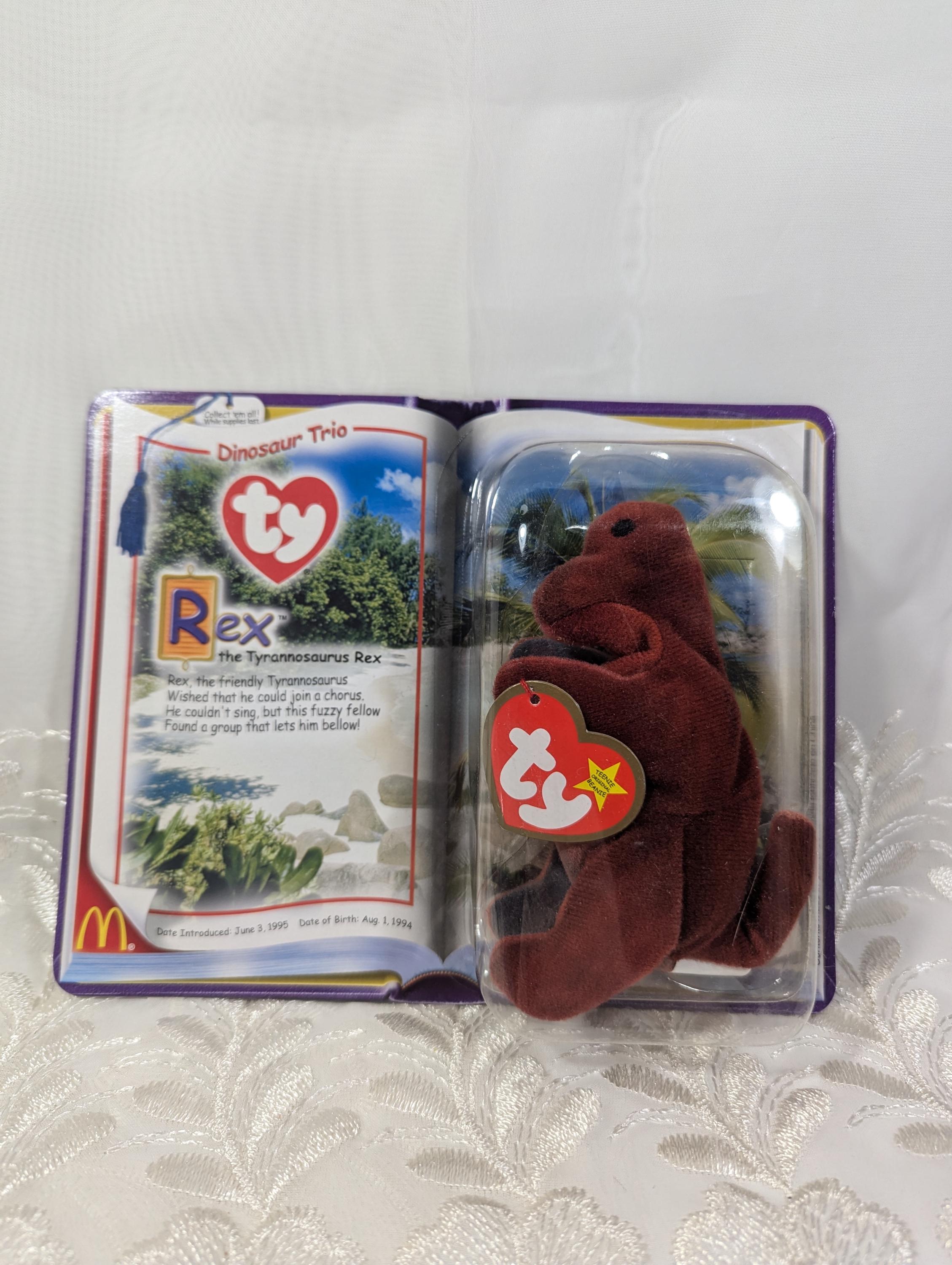 Ty Mcdonald's Teenie Beanie Rex the Tyrannosaurus Rex Dinosaur