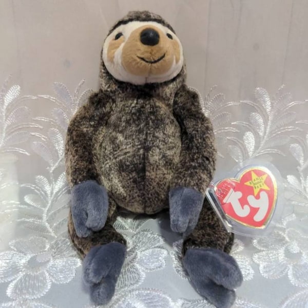 Ty Beanie Babies - Slowpoke The Sloth - Vintage  Plush Toy (5.5in)